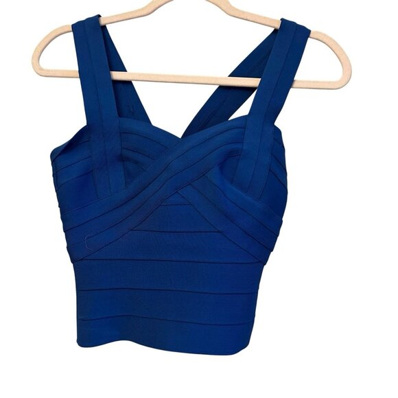 Aqua cropped sweetheart neck top Small Blue Corsette Coquette Y2K Club Mobwife - Picture 1 of 10